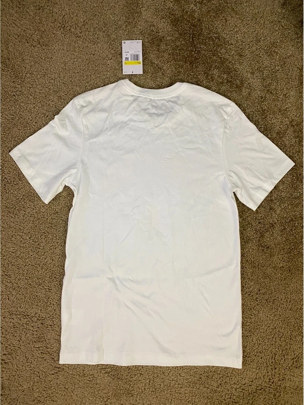 Air Jordan T Shirt Mens Small White Cotton Jumpman Graphic Crew Neck Performance